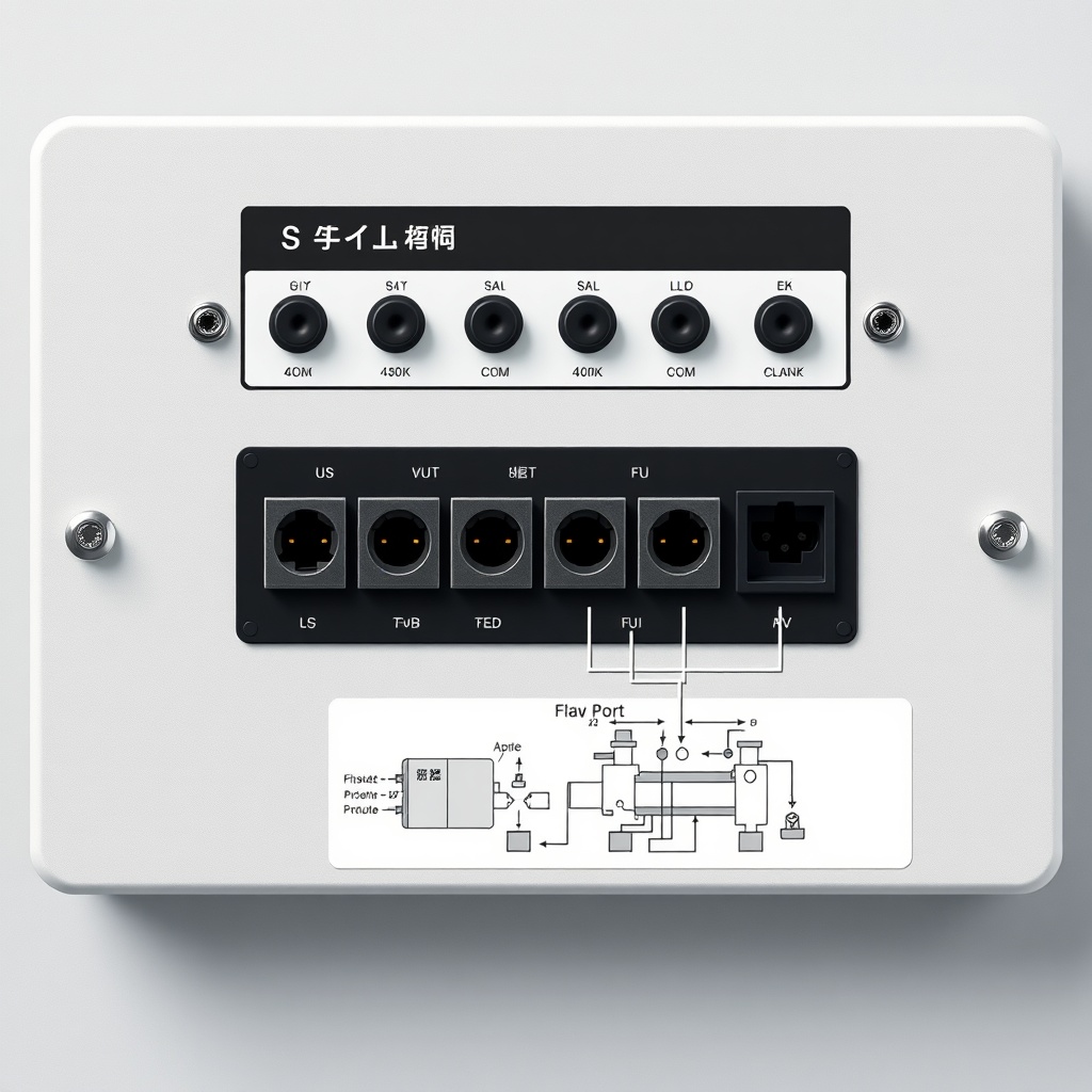 <clean photorealistic photo/illustration of a control panel showing Hayward Power-Flow Mat